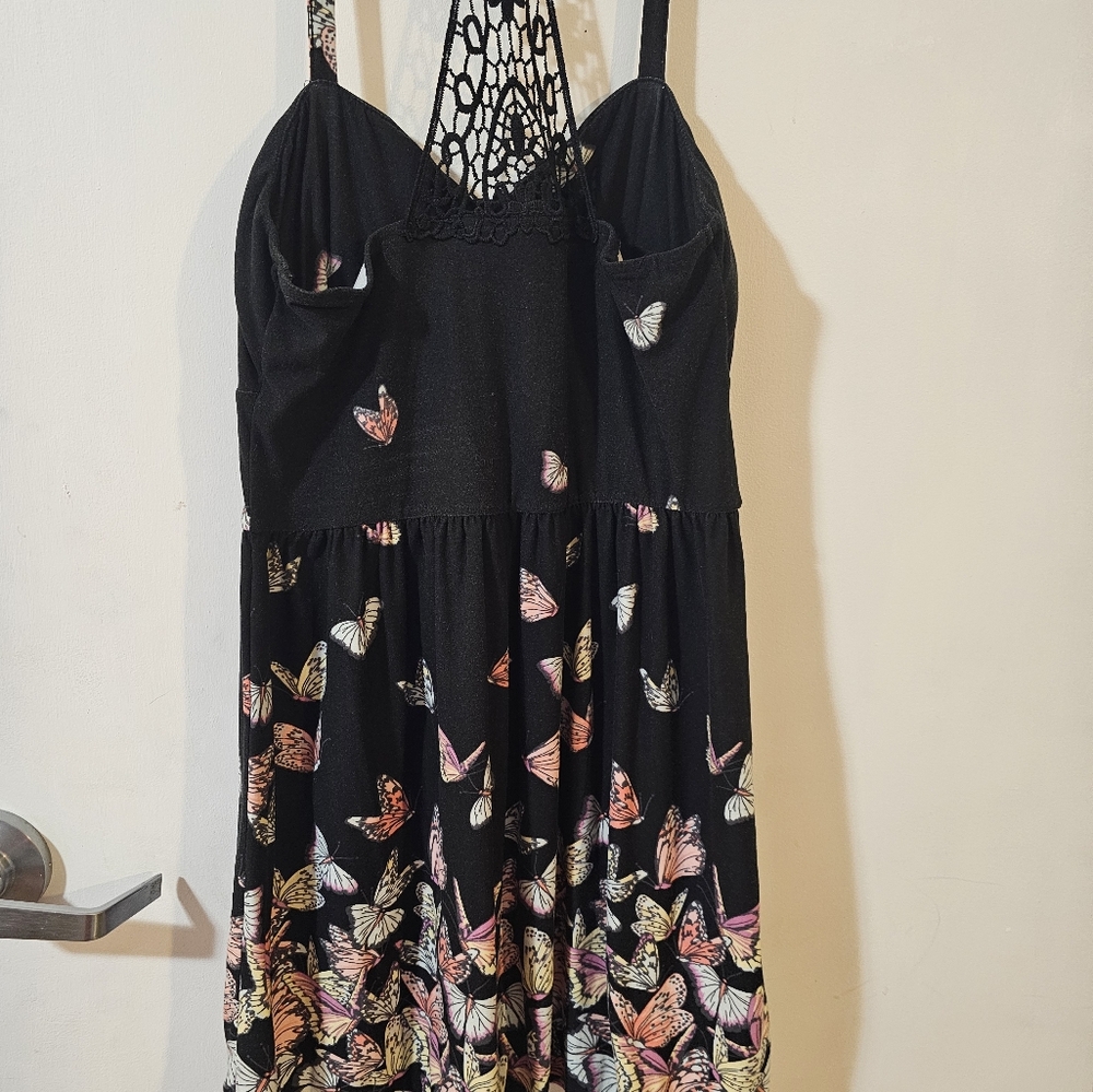 Black dress with 🦋 on it